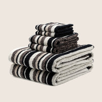 Set of two Italic Ultraplush Australian Cotton Bath Towels with soft, plush texture for home use.