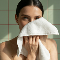 Set of two Italic Ultraplush Australian Cotton Bath Towels with soft, plush texture perfect for home use.