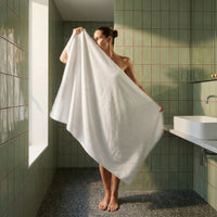 Set of two Italic Ultraplush Australian Cotton Bath Towels with soft, plush texture for home use.