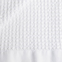Set of two white Sedona waffle bath towels by Italic, showcasing soft, textured fabric perfect for home bathroom use.