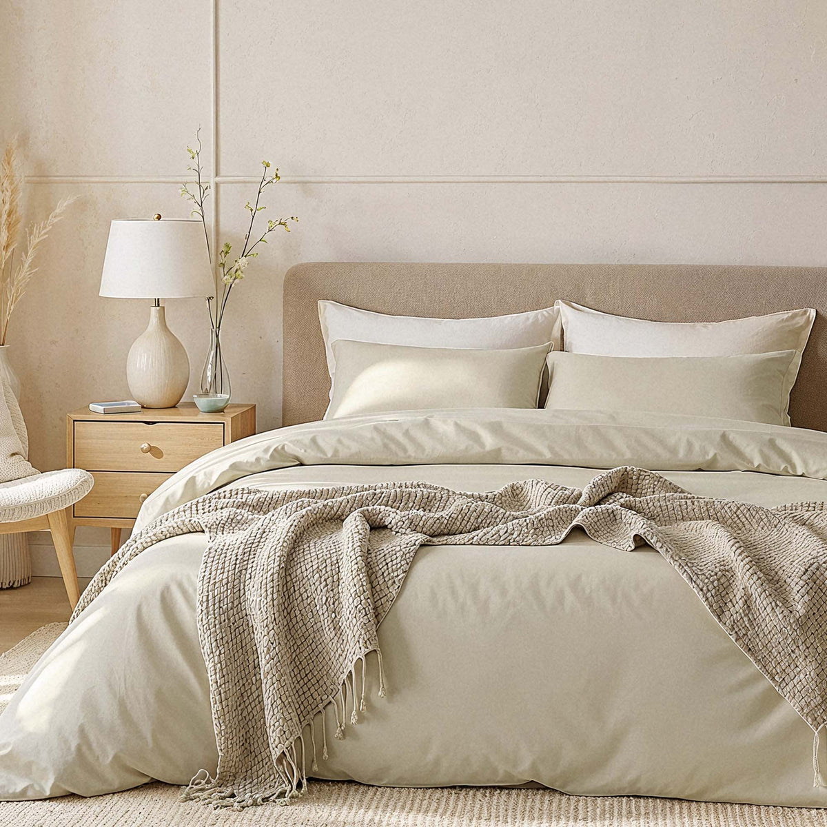 Blue and white Luxe Australian Sateen Bedding Bundle by Italic, twin size with soft, smooth fabric for comfortable sleep.