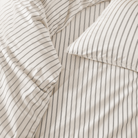 Blue and white Australian sateen bedding bundle by Italic, includes a twin bed sheet set with luxurious, smooth fabric.