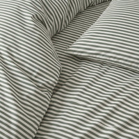 Blue and white Luxe Australian Sateen Bedding Bundle from Italic, twin size with soft, luxurious sateen fabric for a cozy bed.