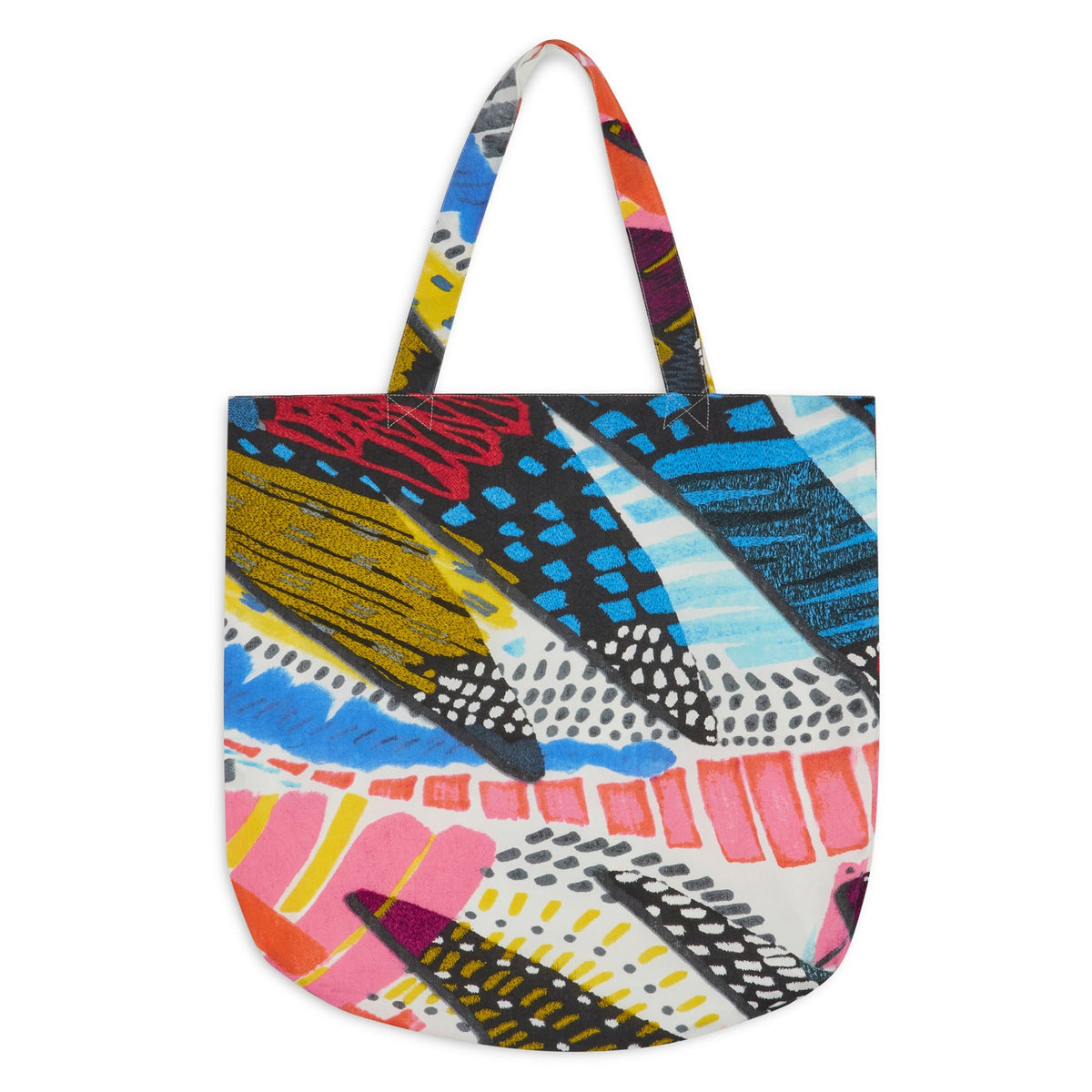 Canvas Farmers' Market Bag by Cliche, stylish tote with vegetable print, ideal for shopping and carrying essentials.