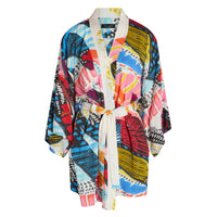 Short kimono robe from Cliche, a women's cover-up by jamsworld.com, featuring lightweight fabric and a stylish, relaxed fit.