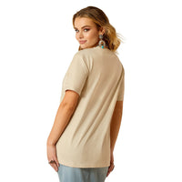 Ariat Women's Desert Bronc short sleeve shirt with Western style, featuring a button-up front and classic cowgirl design.
