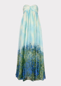 Blue Kimberly Dress by JessaKae featuring a flowy silhouette and elegant design, perfect for casual or formal occasions.