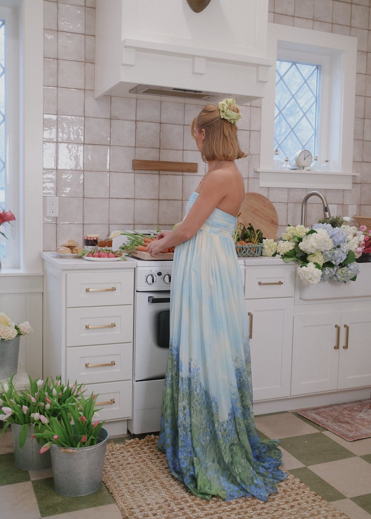 Blue Kimberly Dress by JessaKae, featuring a stylish design, sleeveless cut, and flowy fabric, perfect for casual or semi-formal wear.