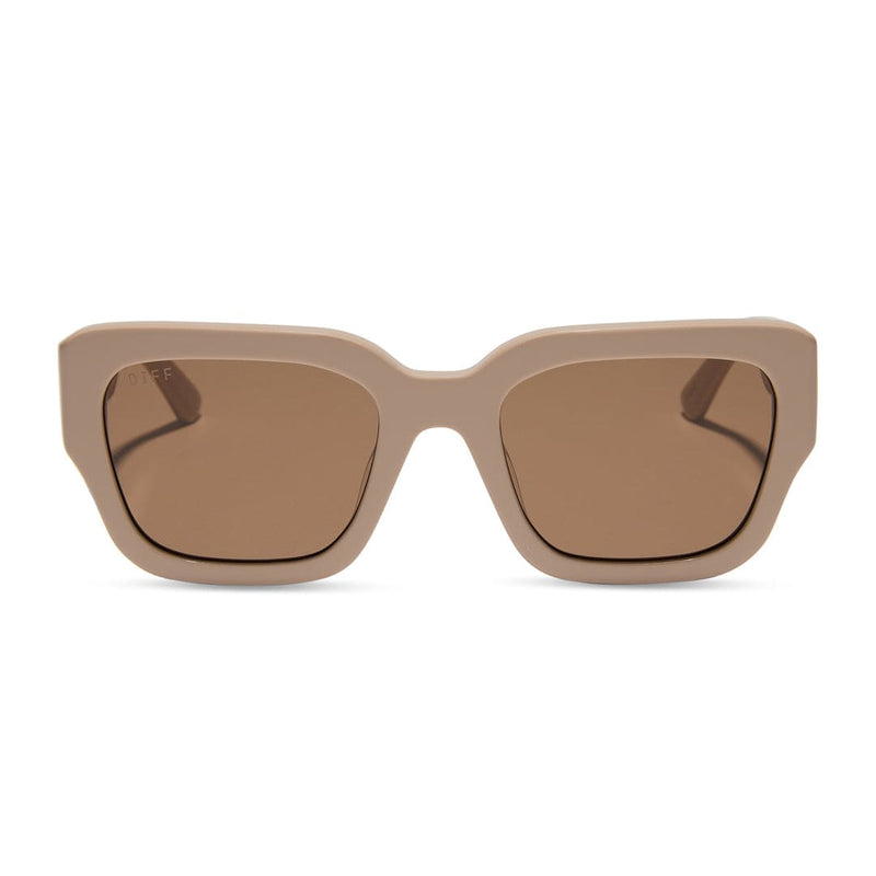 Loren by Diff x Jessie James Decker polarized sunglasses with stylish frame and dark tinted lenses, designed for sun protection.