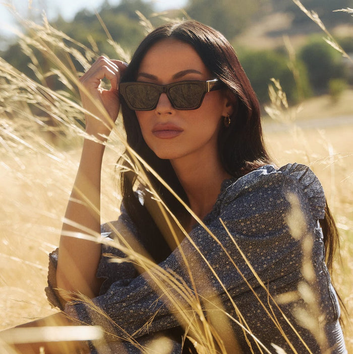 Beth II polarized sunglasses by DIFF x Yellowstone, JT Trading Post. Stylish sunglasses with tinted lenses and durable frame.