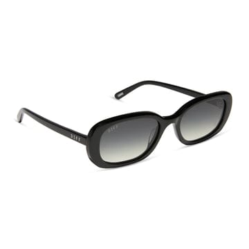 Black Cove by DIFF polarized sunglasses with sleek frame and tinted lenses, designed for stylish sun protection.