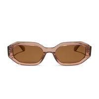 Allegra by DIFF polarized sunglasses with black frames and tinted lenses, featuring sleek, stylish design for sun protection.