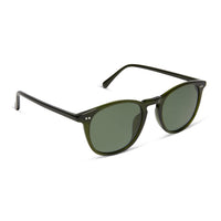Jaxson by Diff polarized sunglasses with black frames and dark lenses, stylish eyewear for sun protection and fashion.