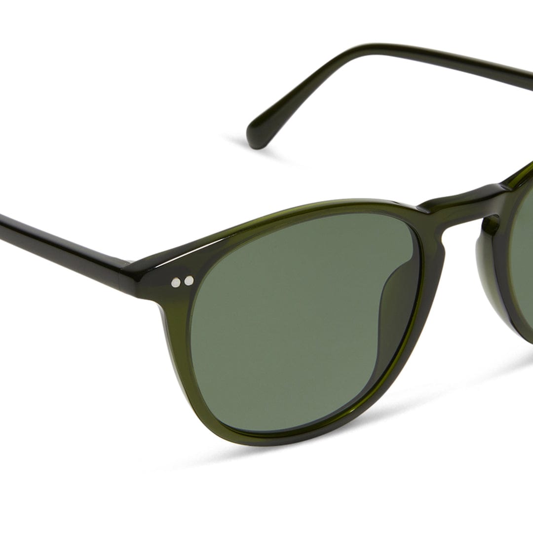 Jaxson by Diff polarized sunglasses with black frame and dark lenses, featuring sleek design and UV protection.