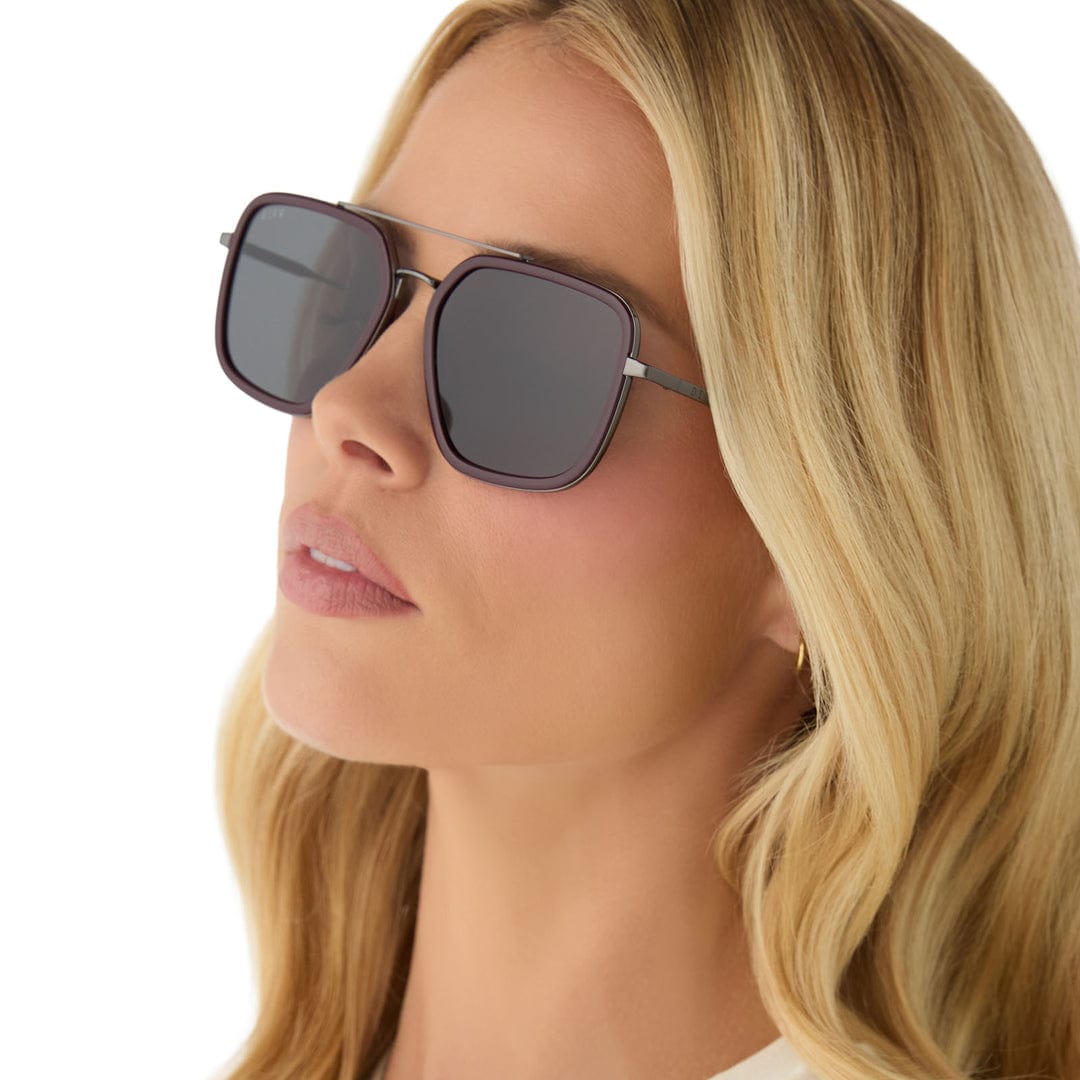 Jordan by DIFF polarized sunglasses with sleek black frames and tinted lenses, designed for stylish sun protection.