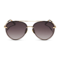 Sea tortoise brown gradient Lenox by Diff sunglasses with stylish frame and dark lenses, perfect for sun protection and fashion.