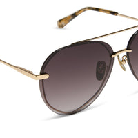 Sea tortoise brown gradient Lenox by Diff sunglasses with stylish frame and tinted lenses, designed for a fashionable look.