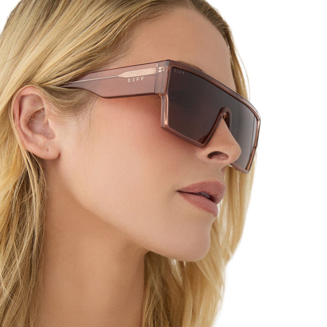 Electra by Diff sunglasses with truffle gradient lenses and stylish frame, showcasing a fashionable eyewear design.