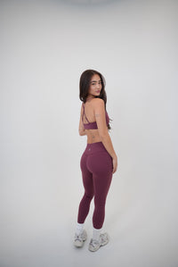 KIMITH BRAND butter soft plum cross-back bra with comfortable design and supportive fit, featuring smooth fabric and stylish details.