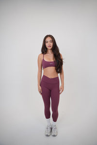 KIMITH BRAND My Time Is Divine Plum cross-back butter-soft bra showing smooth fabric and comfortable fit.