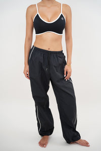 Black Kimith Brand relaxed fit pant with versatile style and comfortable design, suitable for casual wear.
