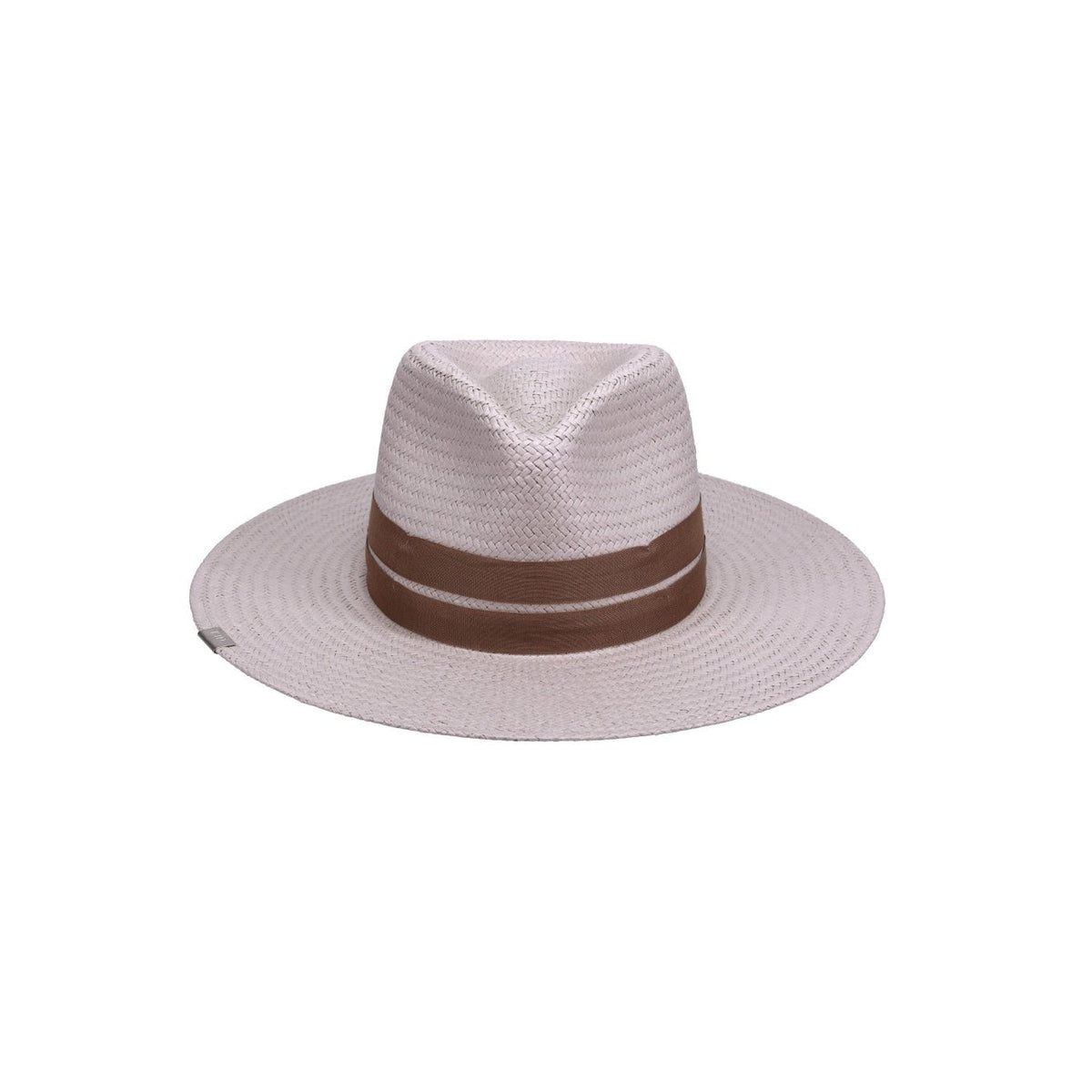 Packable straw hat from KIN THE LABEL's Classic Collection, featuring a wide brim and stylish design for sun protection and fashion.