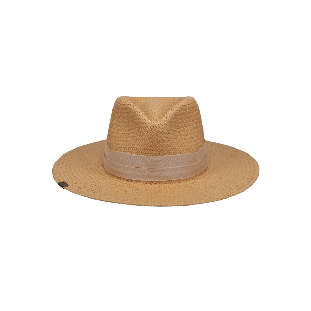 Packable straw hat from KIN THE LABEL's Classic Collection, featuring a wide brim and stylish design for sun protection.