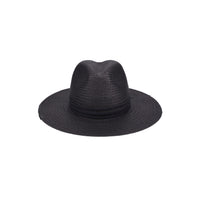 Packable straw hat from KIN THE LABEL's Elevated Collection, featuring a wide brim and stylish design for sun protection.