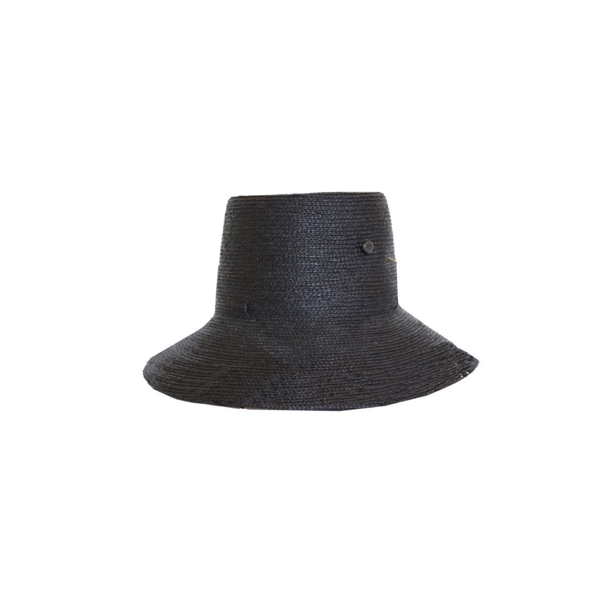 Straw rafia bucket hat from KIN THE LABEL's Bucket Collection, featuring a wide brim and woven texture for a stylish, sun-ready look.