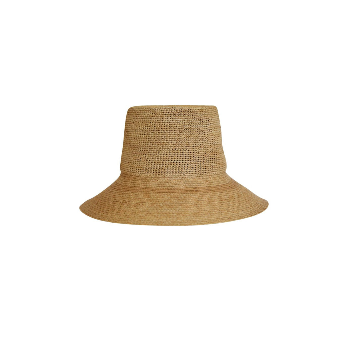 Kin The Label Bucket Collection straw hat featuring a wide brim and casual style, perfect for sun protection and summer fashion.