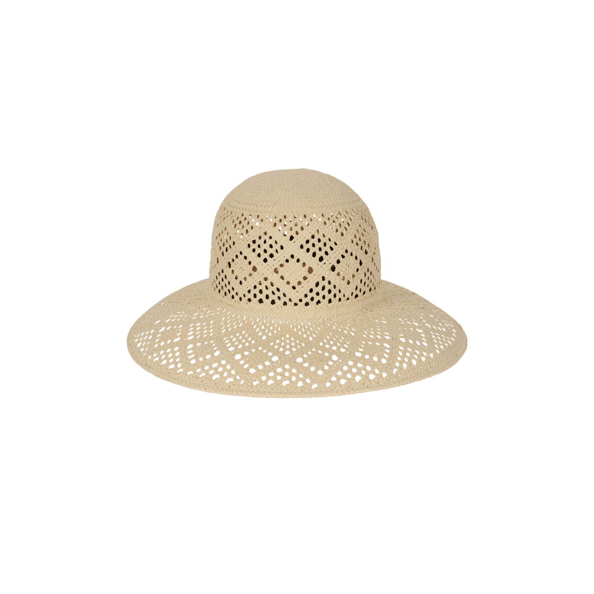 Kin The Label Resort Collection straw hat, Nora style, with wide brim and woven straw design for sun protection and stylish summer wear.