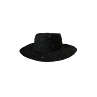 Kin the Label Resort Collection straw hat made of raffia, packable design with wide brim and stylish look for sunny outdoor wear.