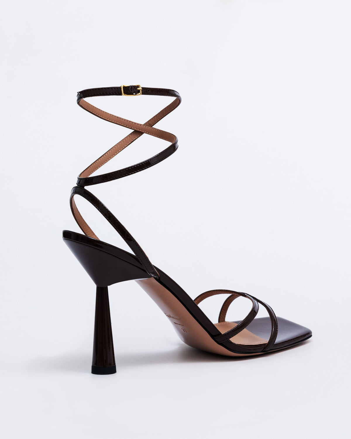 Chocolate brown Isabel Nicaraua sandals by Kolane featuring leather straps and a comfortable design.