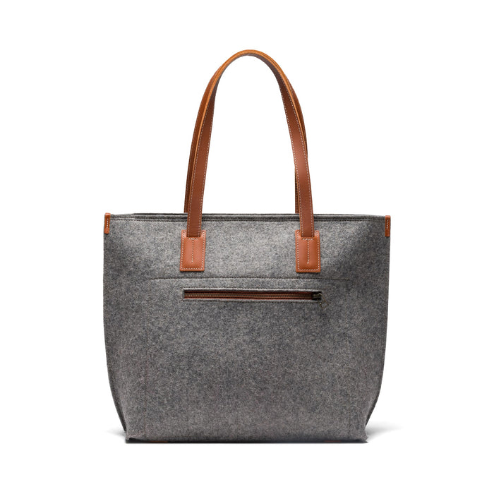 Kyrgies handmade wool tote bag with natural woven texture, large interior space, and sturdy handles for everyday use.