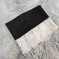 Lace Panel Open Abaya & Hijab Set(MOA319)