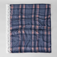 Lace Trim Print Hijab Shawl(MH231)