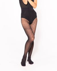 Les Belles Co Dots lingerie featuring a delicate polka dot pattern and soft fabric for a feminine, stylish look.