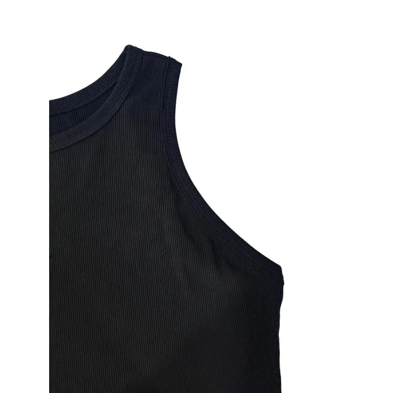 LORNEA plus size sleeveless casual vest in solid color with round neck, versatile short design for women sizes 1XL to 5XL