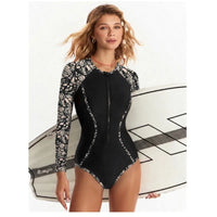 LORNEA mesh sleeve sexy swimsuit for women, summer bikini set with long sleeves, ideal for beach swimming and sunbathing.
