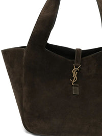 Green Saint Laurent Le 5 à 7 Bea suede bag for women, stylish and compact, by Luosophy.