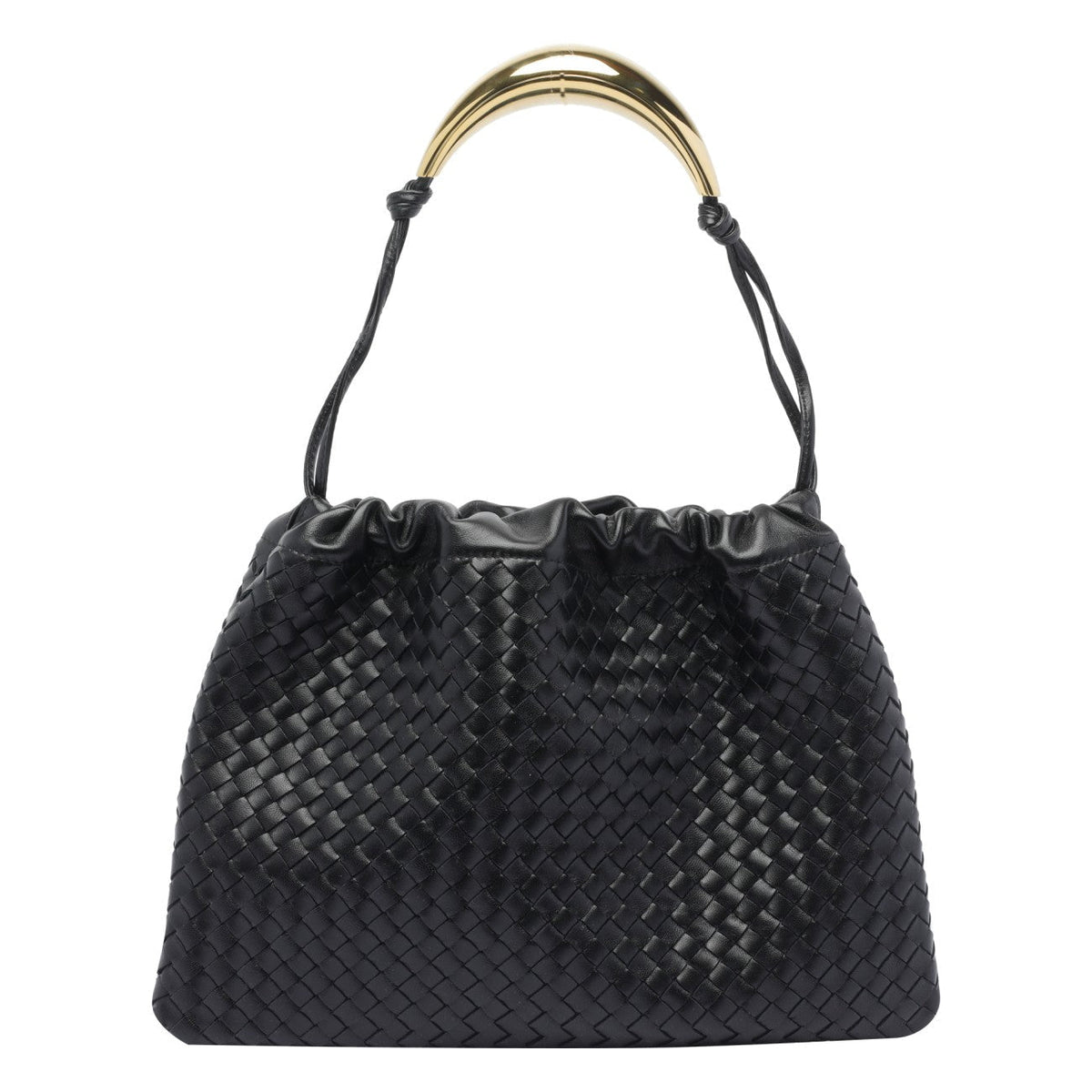 Black Bottega Veneta women’s handbag dustbag handle by Luosophy, showcasing the elegant and soft protective cover for handbags.