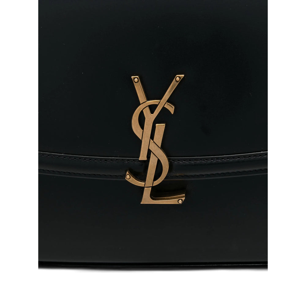 Black Saint Laurent shoulder bag by Luosophy, stylish crossbody handbag with sleek design for women.