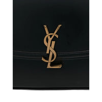 Black Saint Laurent shoulder bag by Luosophy, stylish crossbody handbag with sleek design for women.