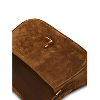 Brown Saint Laurent shoulder bag by Luosophy, stylish crossbody handbag for women with sleek design and adjustable strap.