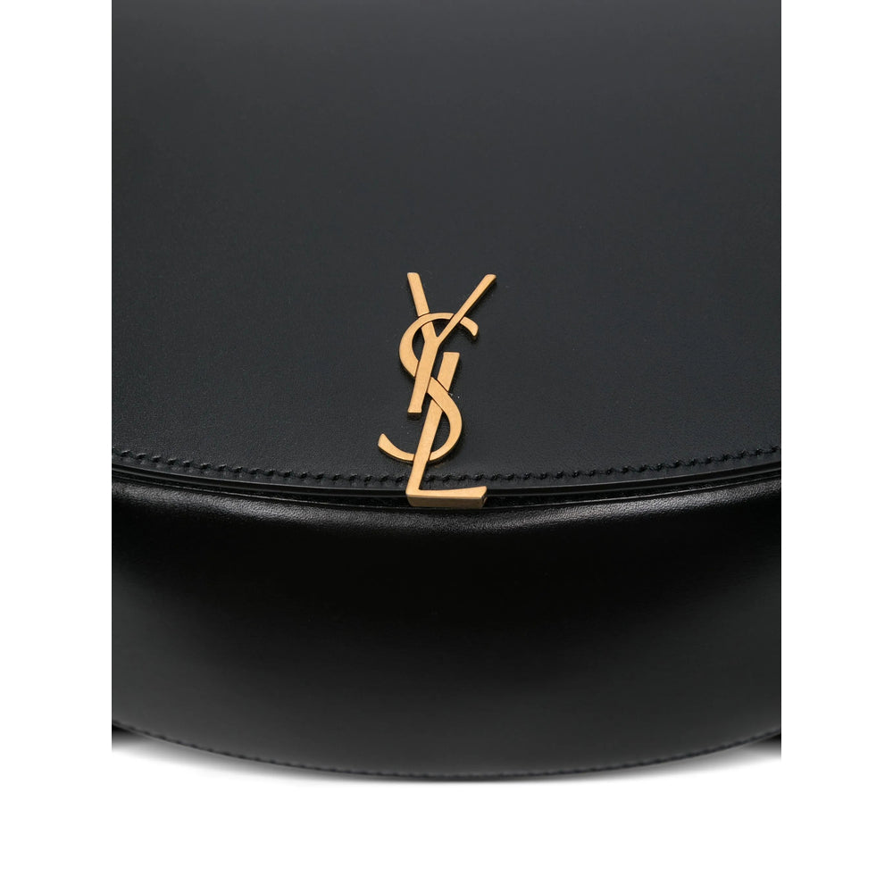 Brown Saint Laurent shoulder handbag by Luosophy, stylish cross body bag with sleek design for women.