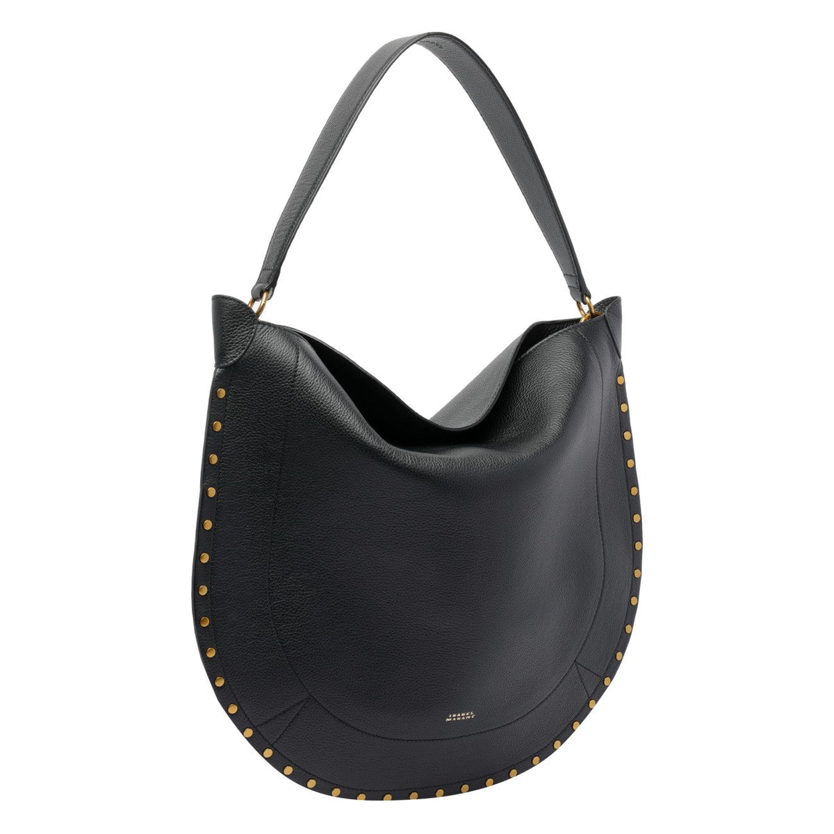 Black Isabel Marant Oskan Hobo Bag by Luosophy, stylish shoulder handbag with a sleek design and spacious interior.
