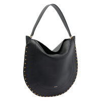Black Isabel Marant Oskan Hobo Bag by Luosophy, stylish shoulder handbag with a sleek design and spacious interior.
