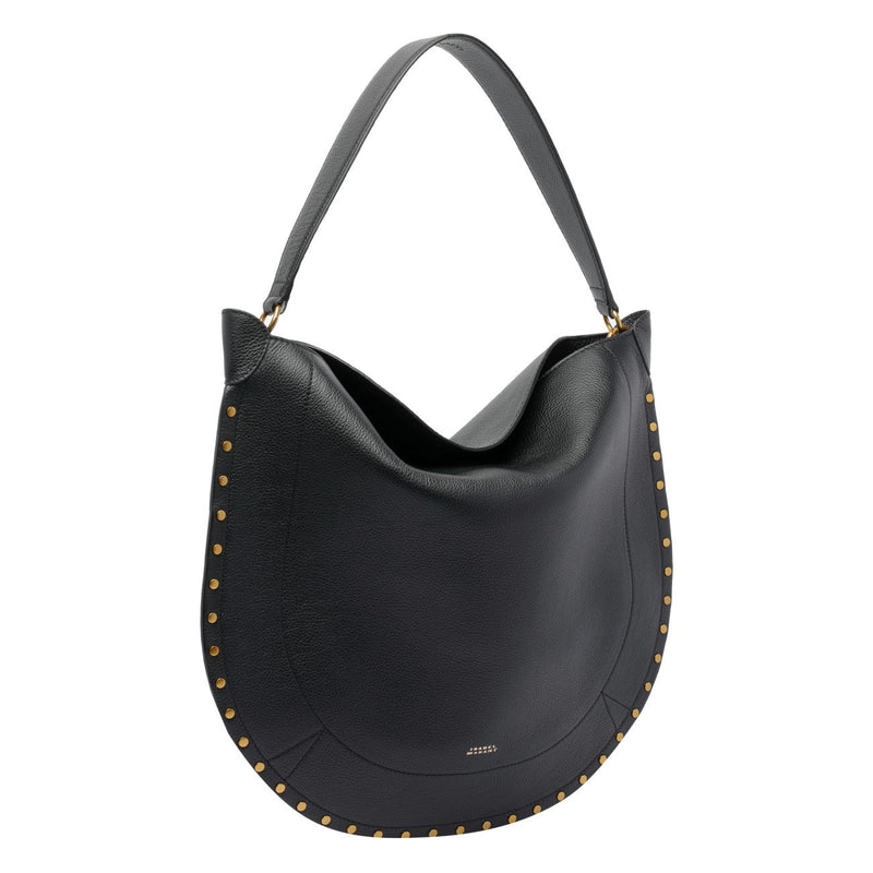 Black Isabel Marant Oskan Hobo Bag by Luosophy, stylish shoulder handbag with a sleek design and spacious interior.