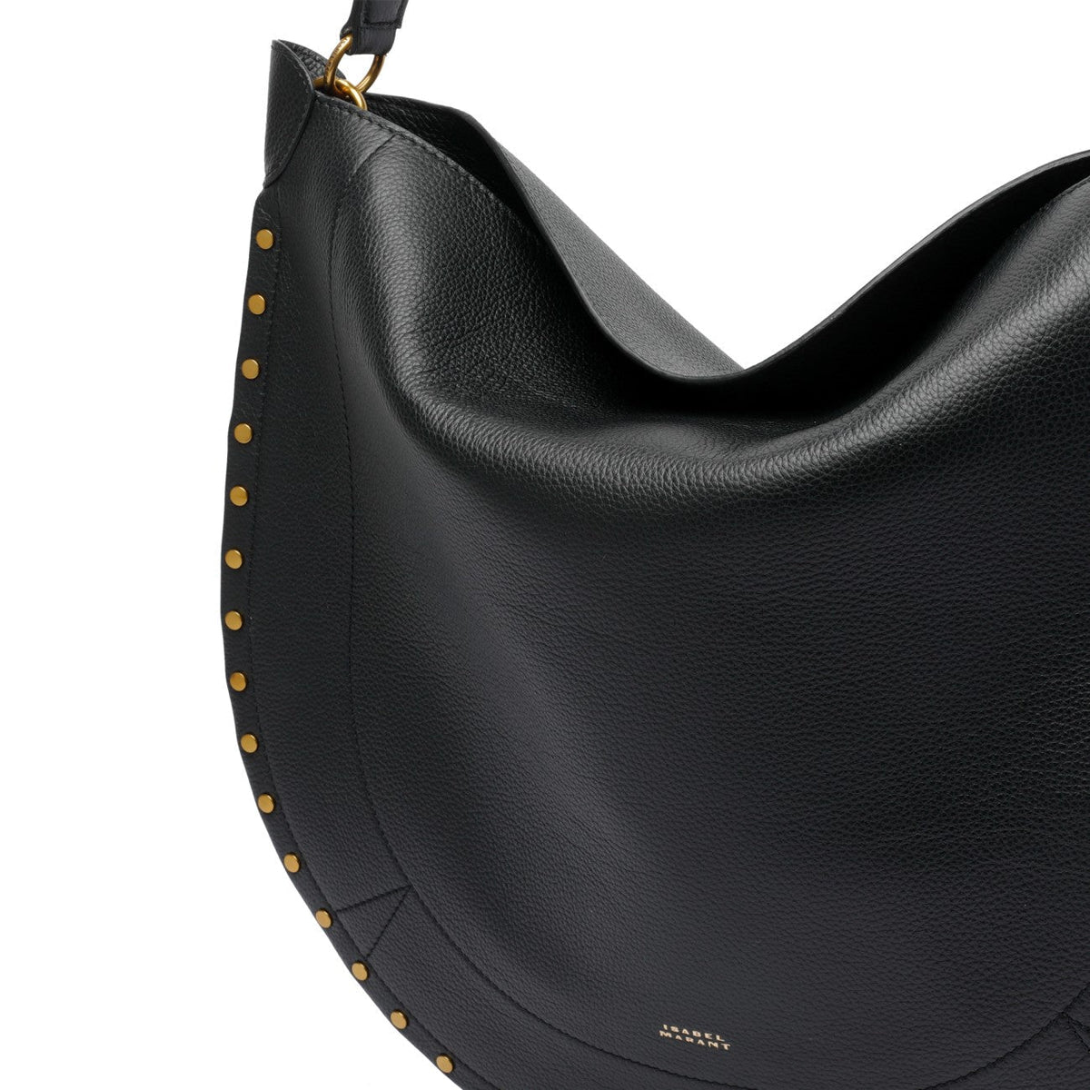 Black Isabel Marant Oskan Hobo Bag by Luosophy, stylish women's shoulder handbag with a sleek design and spacious interior.