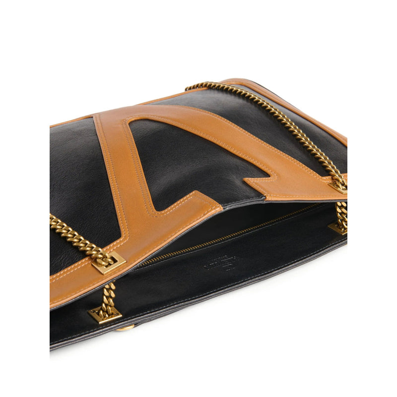 Luosophy Valentino Garavani black tote bag for women, stylish handbag with sleek design and spacious interior.